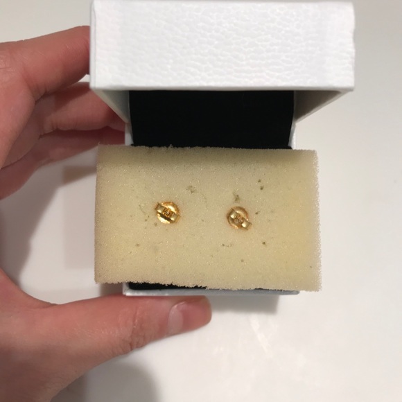 Aquamarine Stud Earrings - Picture 2 of 2